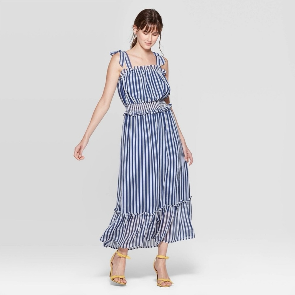 Who What Wear Striped Dress